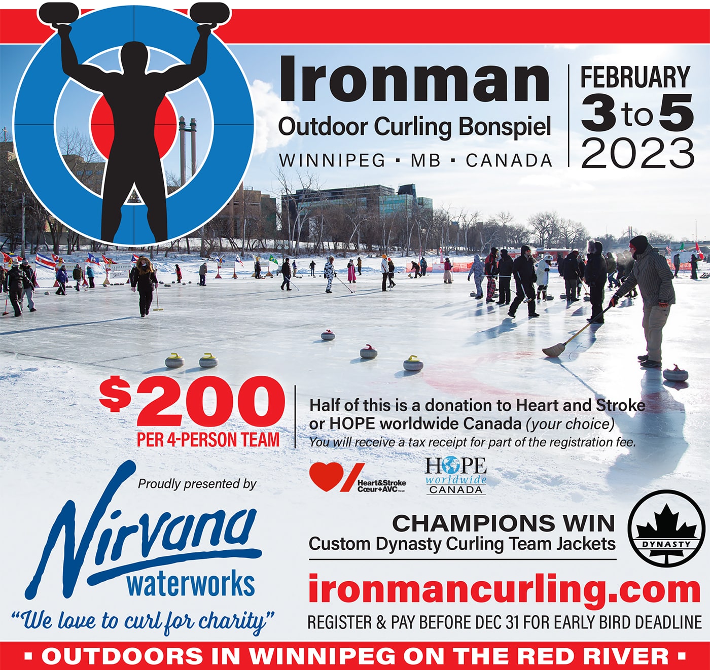 Curling tournament poster